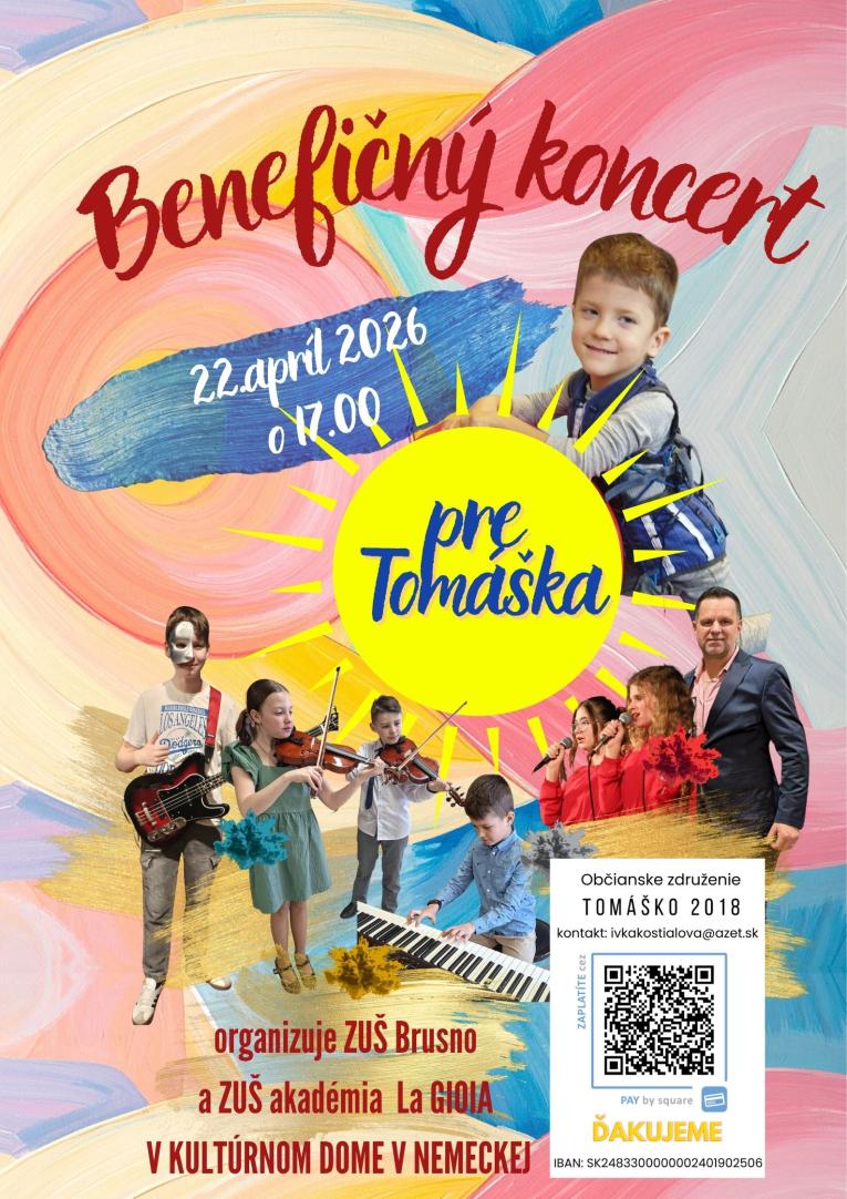 Benefičný koncert pre Tomáška