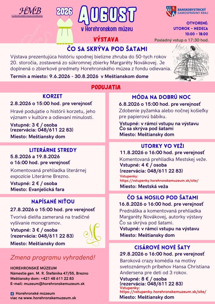 Program august 2026